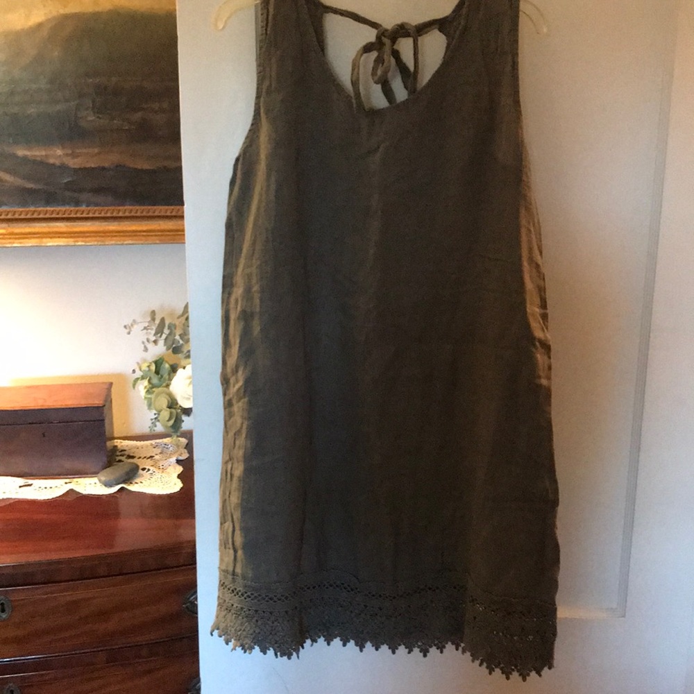 Linen Dress ~ M